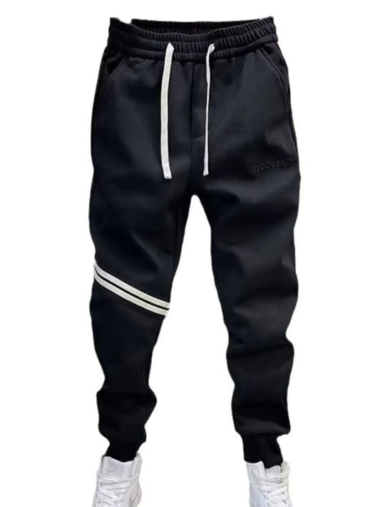Men's Plus Size Drawstring Striped Joggers - Treasured Gift's & More