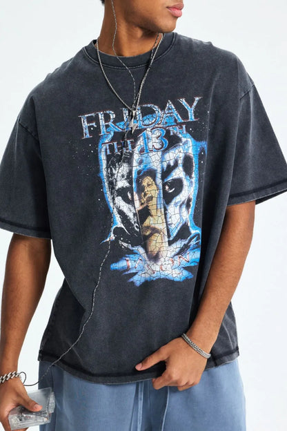 Men's Graphic Round Neck Short Sleeve T-Shirt - Treasured Gift's & More