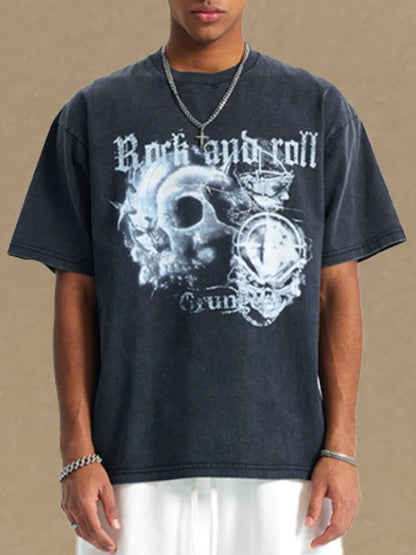 Men's Graphic Round Neck Half Sleeve T-Shirt - Treasured Gift's & More