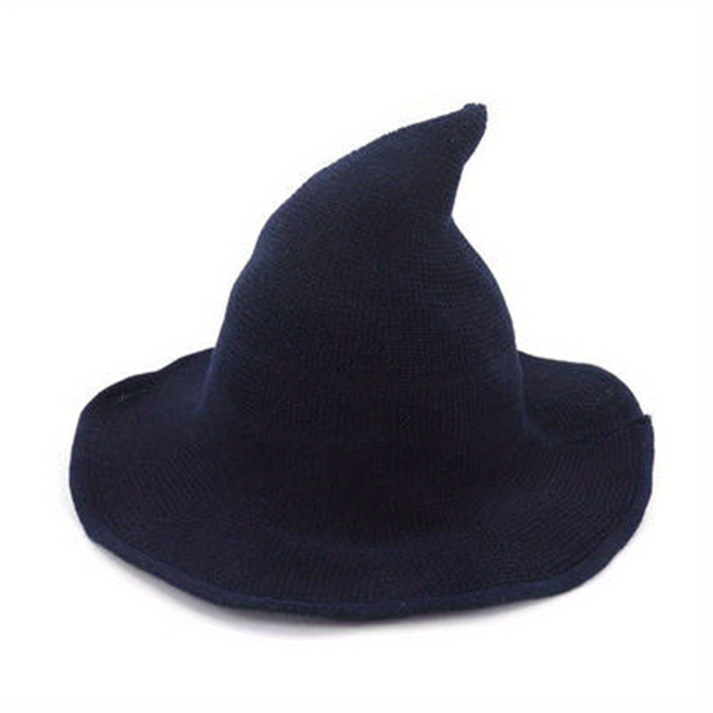 Velvet Gothic Witch-Inspired Knit Hat