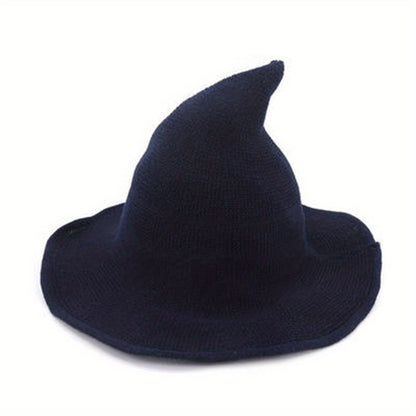 Velvet Gothic Witch-Inspired Knit Hat