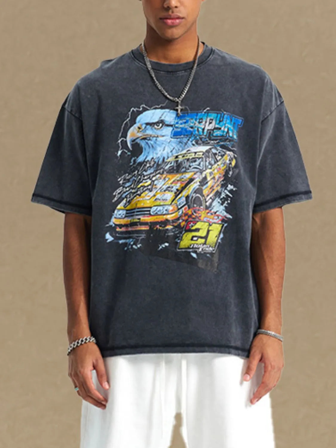 Men's Graphic Round Neck Half Sleeve T-Shirt - Treasured Gift's & More
