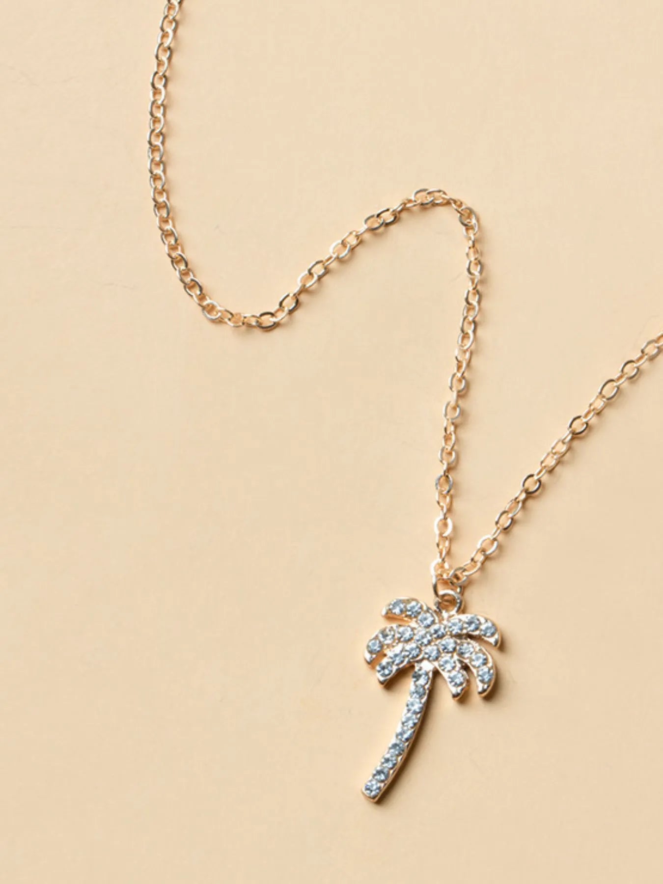 Zircon Palm Tree Pendant Necklace - Treasured Gift's & More