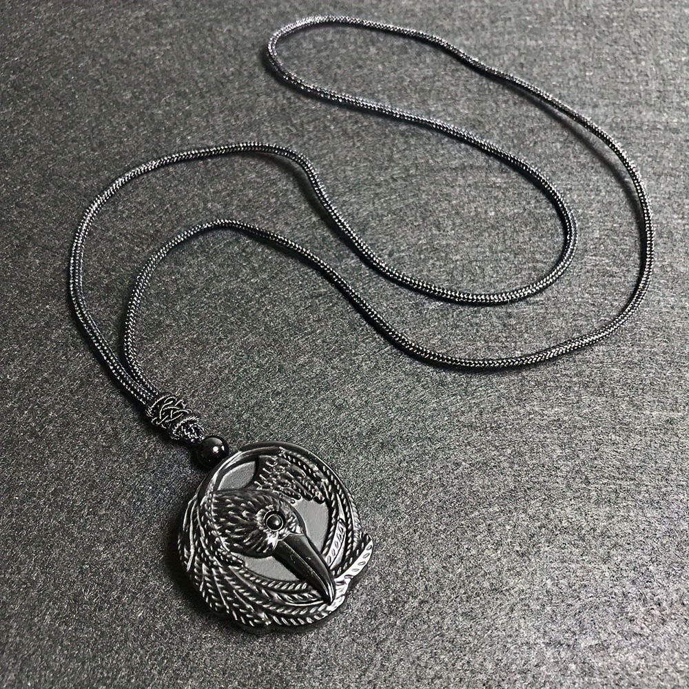Natural Obsidian Necklace