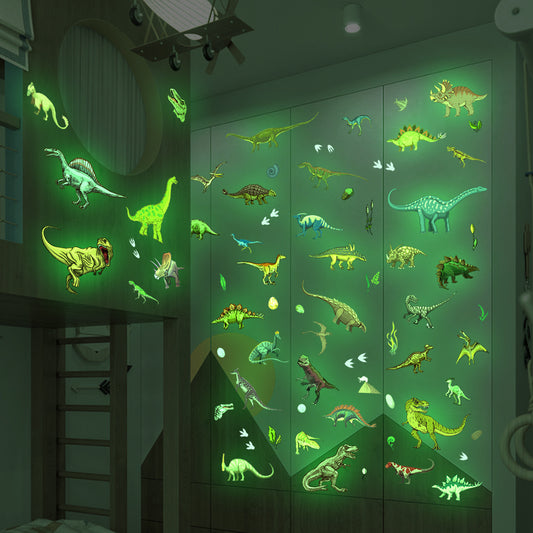1 Set, Glow In The Dark, Dinosaur Wall Stickers