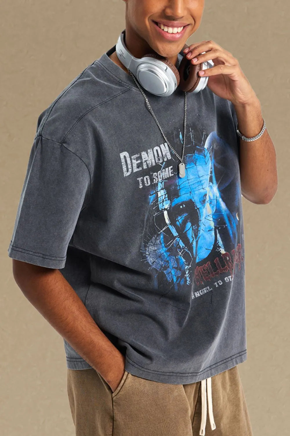 Men's Graphic Round Neck Half Sleeve T-Shirt - Treasured Gift's & More