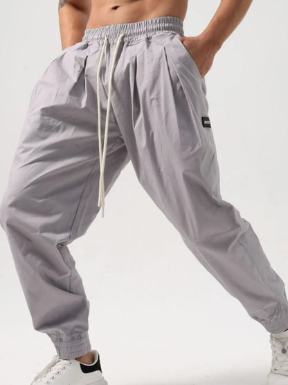 Men's Plus Size Drawstring Pocketed Active Pants - Treasured Gift's & More