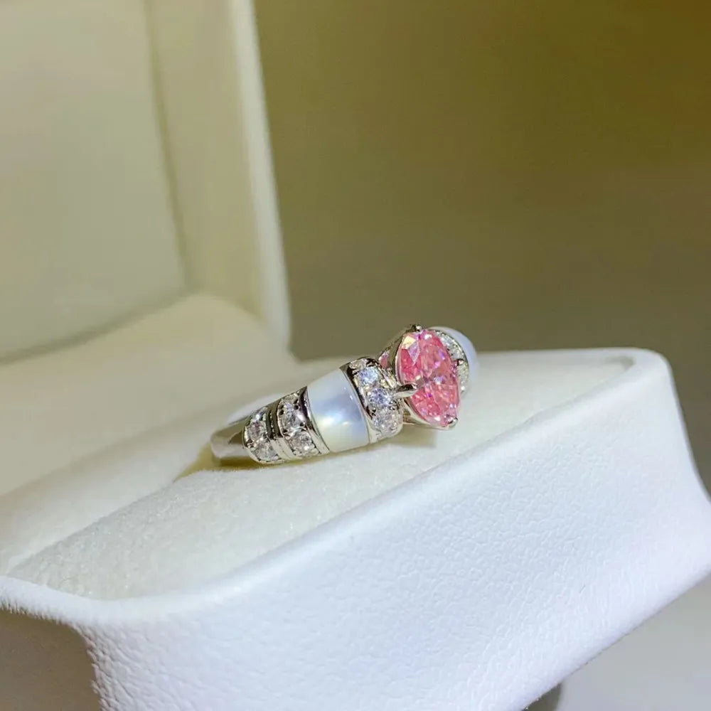 1 Carat Moissanite 925 Sterling Silver Ring - Treasured Gift's & More