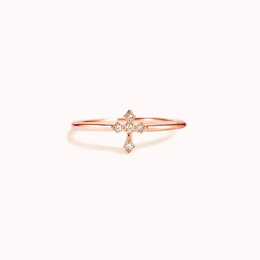 925 Sterling Silver Cross Ring - Treasured Gift's & More