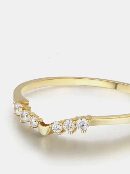 925 Sterling Silver Inland Zircon Ring - Treasured Gift's & More