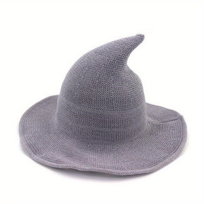 Velvet Gothic Witch-Inspired Knit Hat