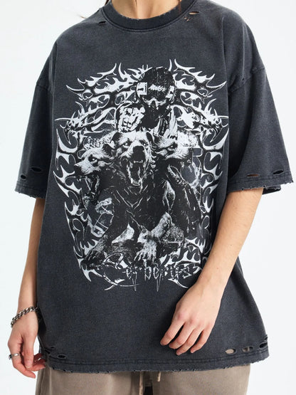 Men's Graphic Round Neck Half Sleeve T-Shirt - Treasured Gift's & More