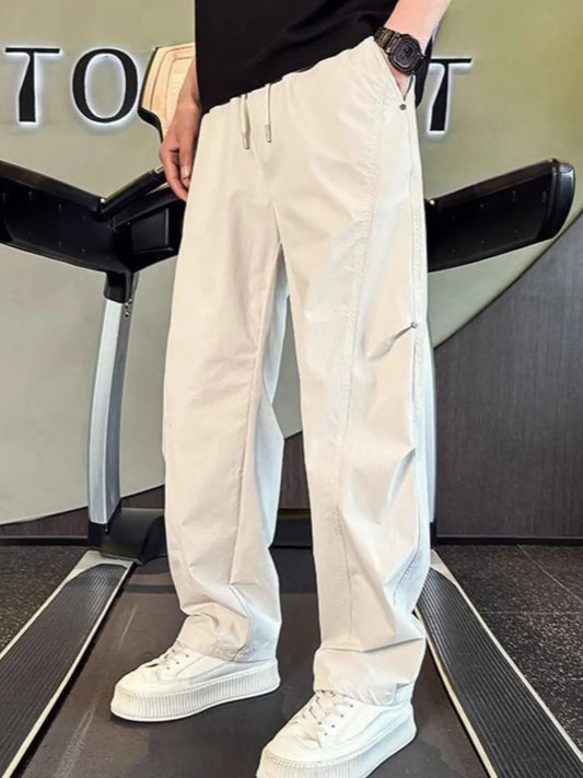 Men's Plus Size Drawstring Wide Leg Pants - Treasured Gift's & More