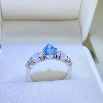 1 Carat Moissanite 925 Sterling Silver Ring - Treasured Gift's & More