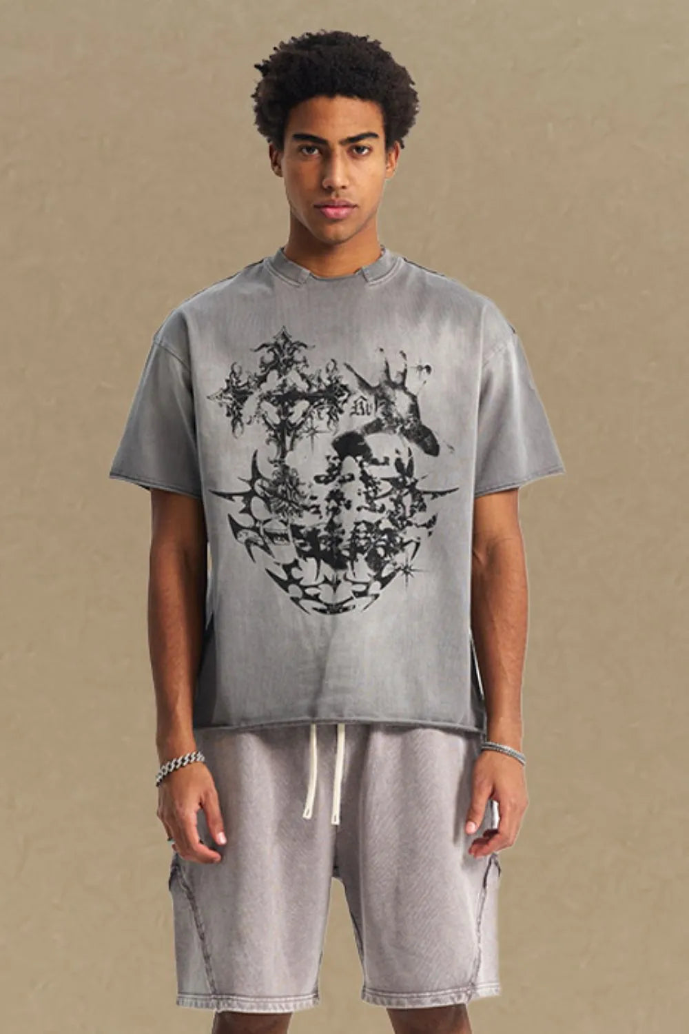 Men's Graphic Round Neck Half Sleeve T-Shirt - Treasured Gift's & More
