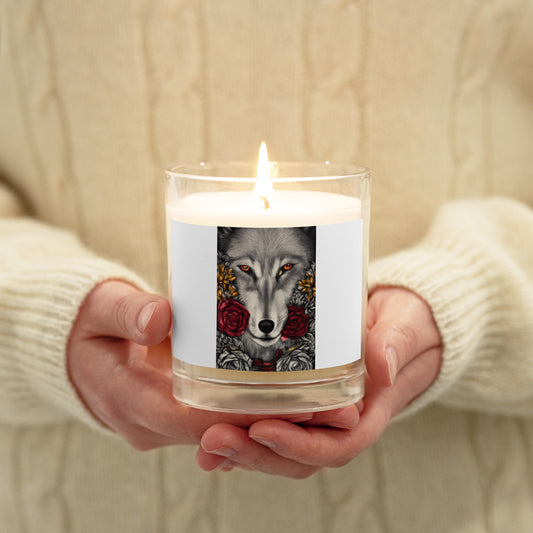 T&G Rose Wolf Glass jar soy wax candle - Just $20! Shop now at Treasured Gift's & More