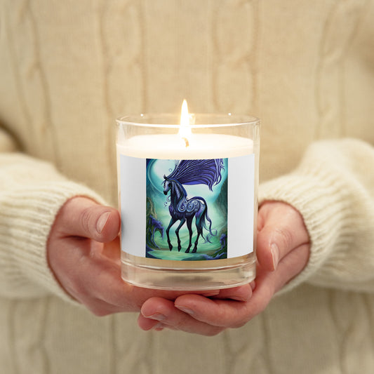 T&G Mystical Horse Glass jar soy wax candle - Just $20! Shop now at Treasured Gift's & More