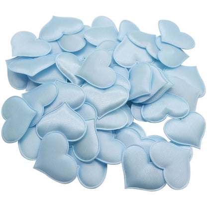 50Pcs 32mm Satin Fabric Heart - Just $9.92! Shop now at Treasured Gift's & More
