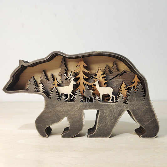 New Wooden Carved Animal Crafts - Just $15.57! Shop now at Treasured Gift's & More